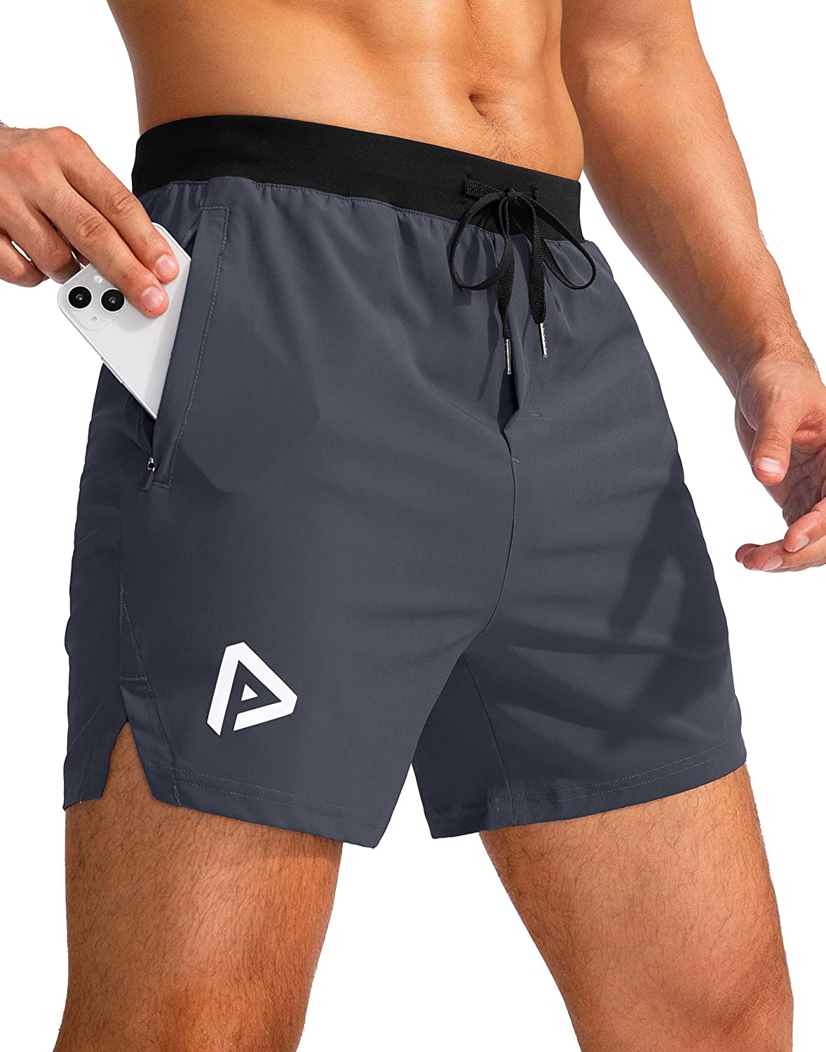 Men's Workout Running Shorts 5 Inch Lightweight Quick Dry Soccer Gym Athletic Shorts for Men with 3 Pockets