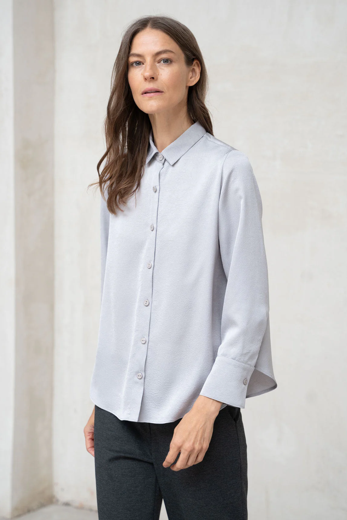 Rivera-spain Camisa Ascoli gris perla