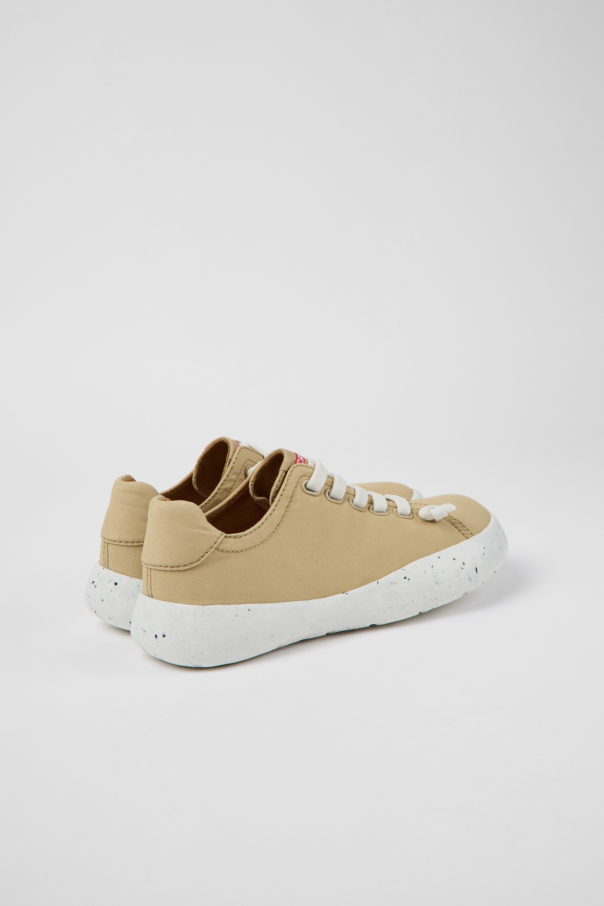 Peu Stadium - Beige textile sneakers for women
