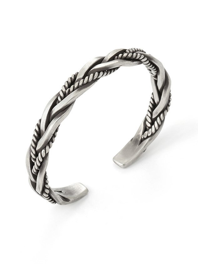Retro Personality Twist Open Bracelet