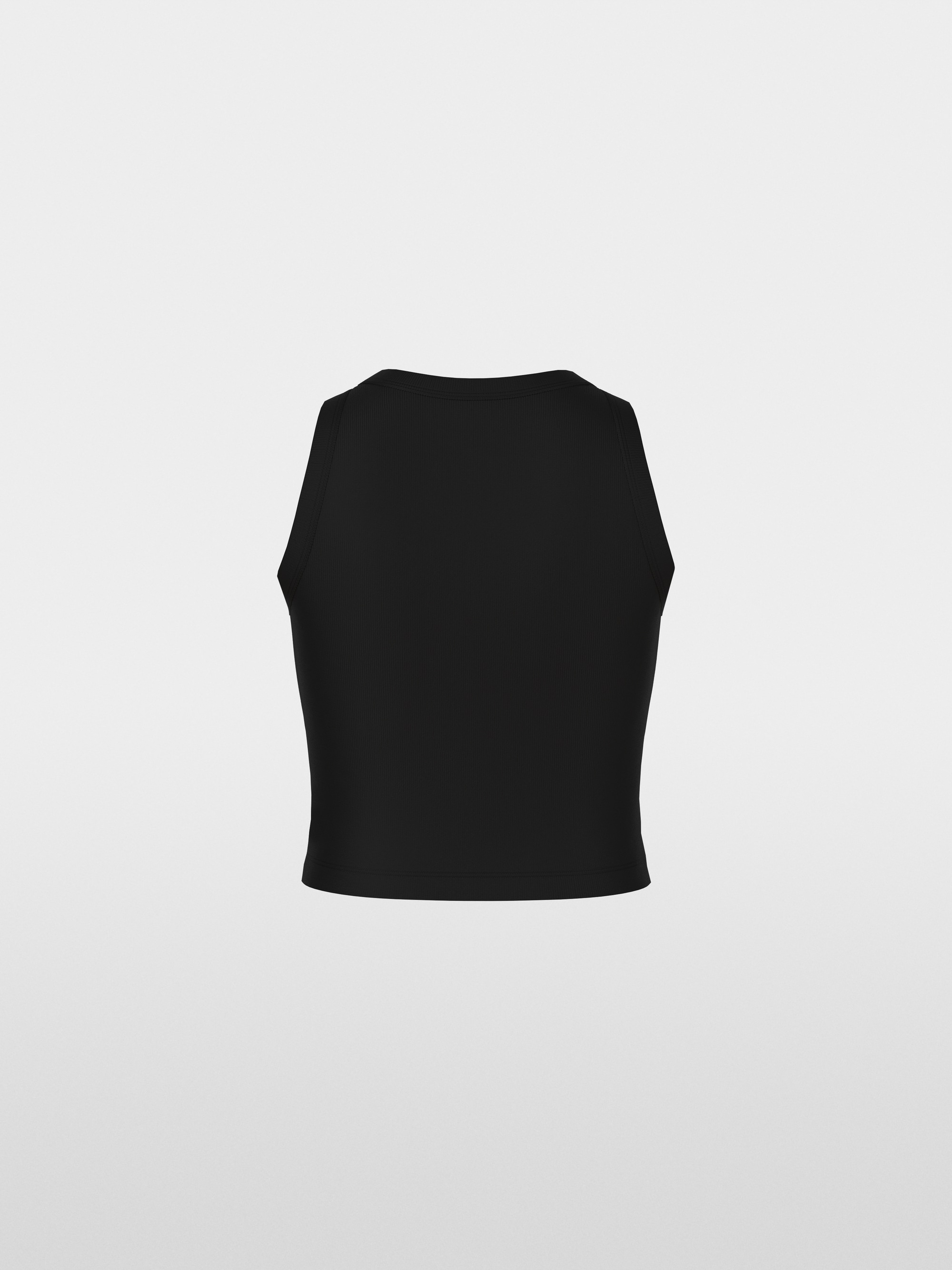 Marc-Cain Solid cropped top in cotton stretch