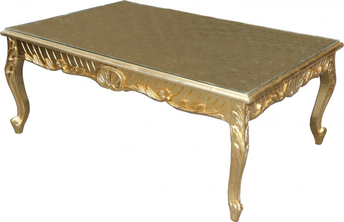 White Baroque Coffee Table 120 x 80 cm - Mod2