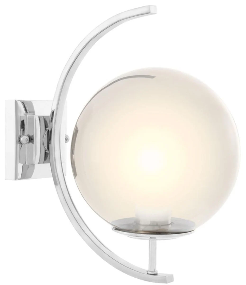 Casa Padrino lámpara de pared de diseño plata 20 x 30 x H. 32 cm - Muebles de Diseño