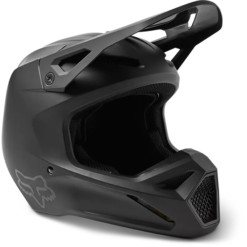 Youth V1 Matte Black Helmet