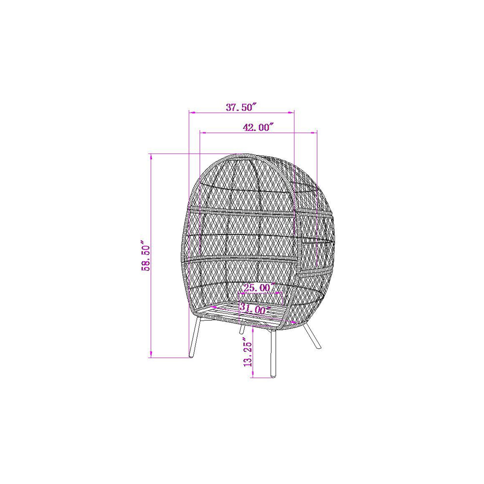 Outdoor Egg Chair adds stylish and comfortable seating