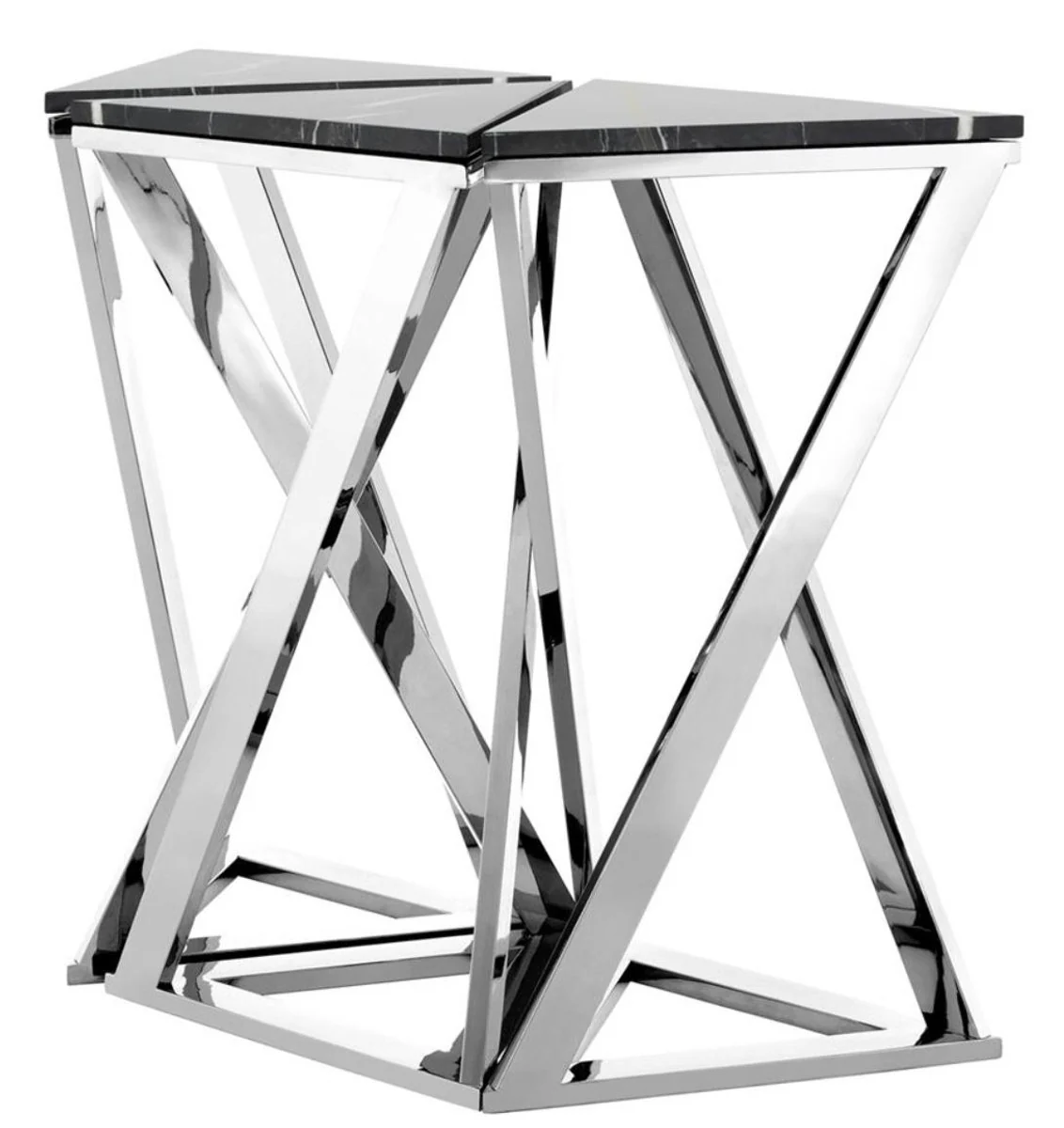 Casa Padrino consola dise?ador 3 establece la plata 95 x 41 x 80,5 cm - H. colecci¨®n de lujo