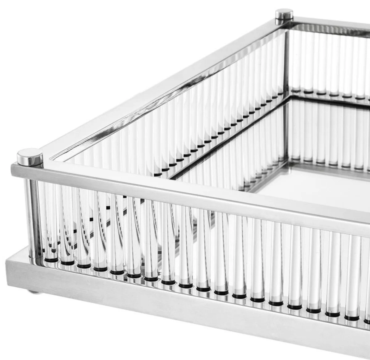 Casa Padrino bandeja de servicio de lujo plata 39,5 x 39,5 x H. 9 cm - accesorios de catering