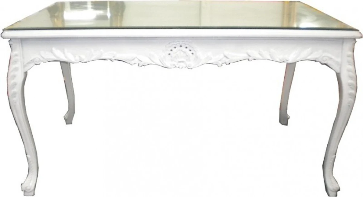 Casa Padrino baroque dining table White 180cm - dining table