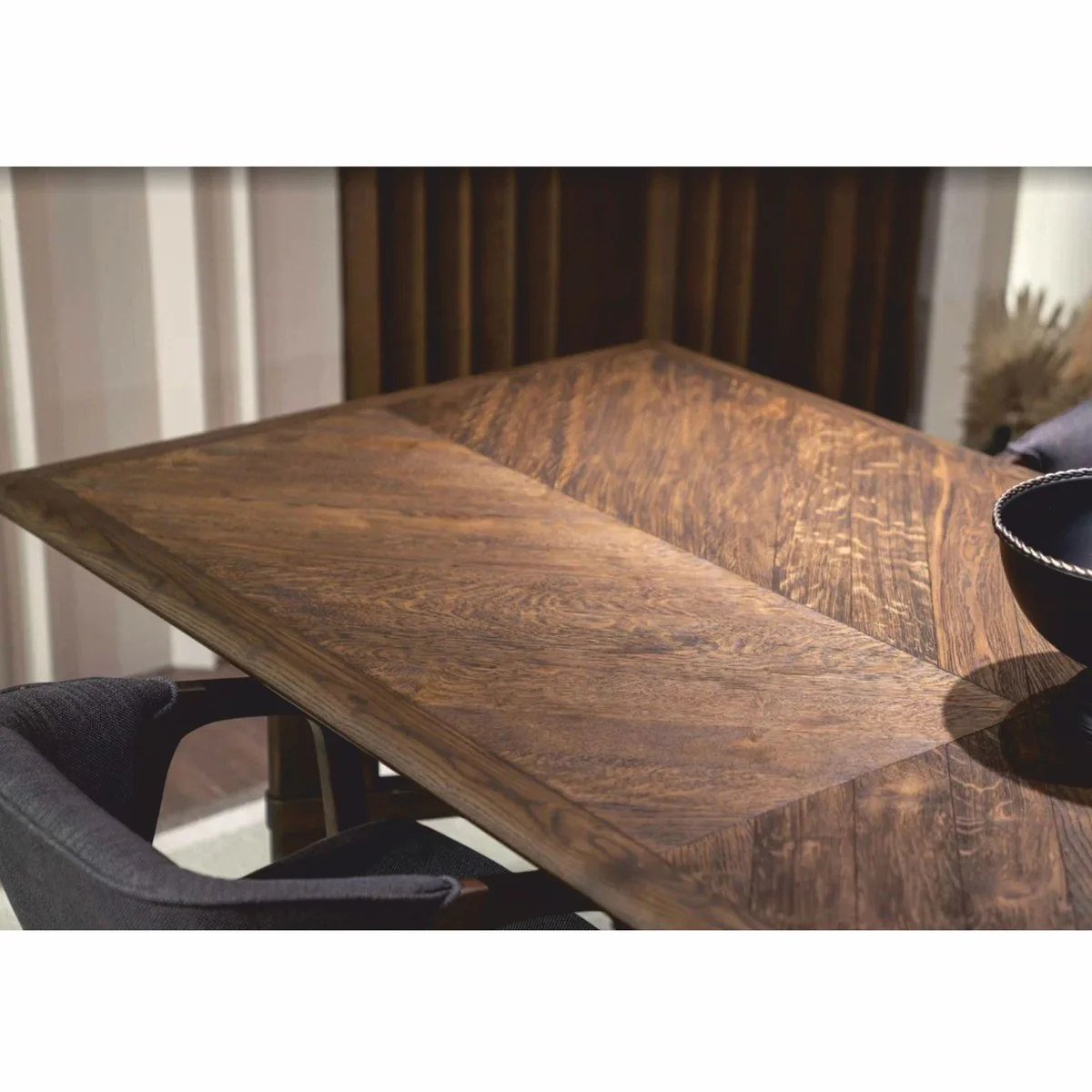 Casa Padrino mesa de comedor de lujo de madera maciza marr¨®n 200 cm - Muebles de comedor