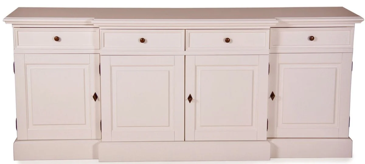 C¨®moda Shabby Chic Country Pad Dresser White W 217 cm - H 90 cm Mueble de comedor con vestidor