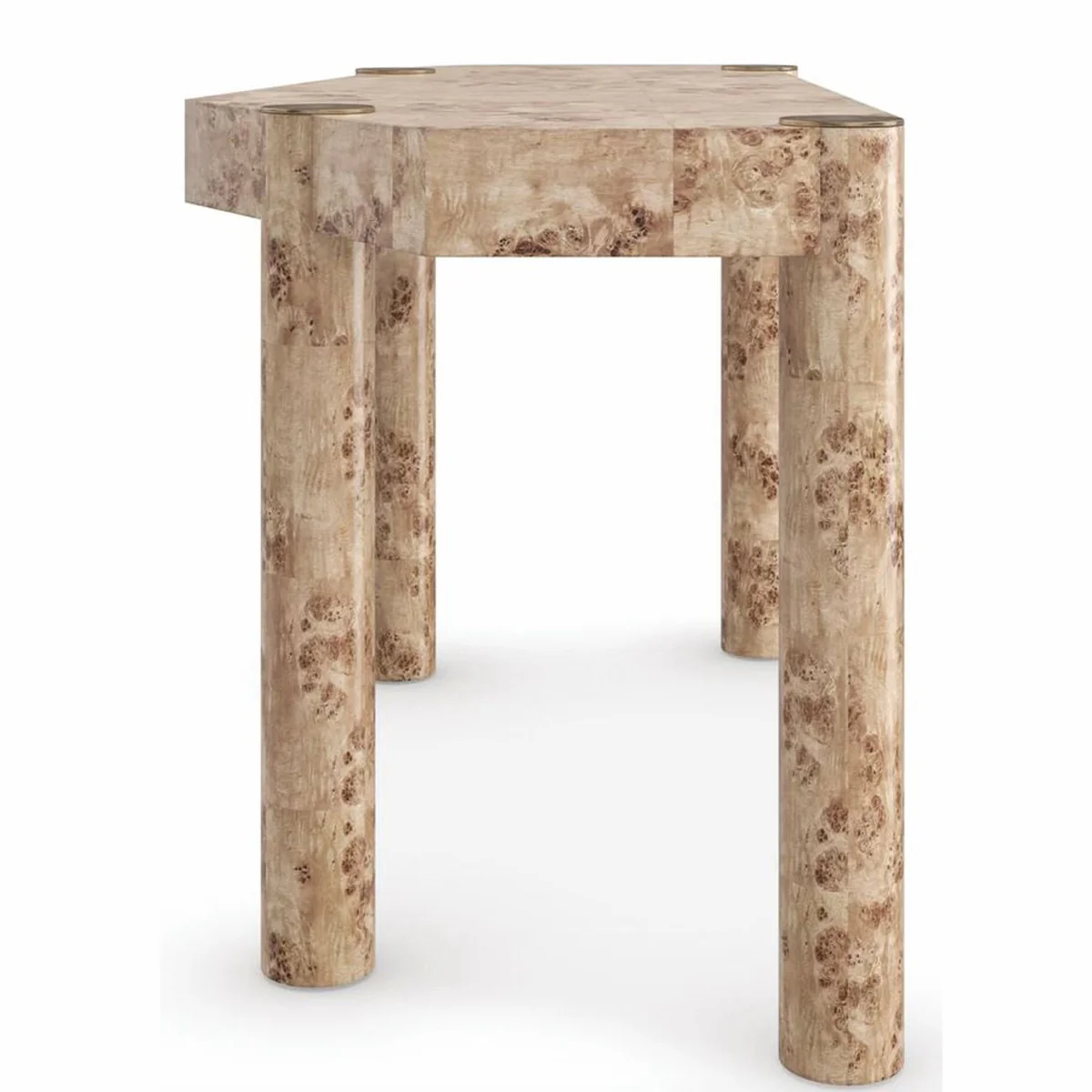 Casa Padrino escritorio de lujo con caj¨®n en arce ojo de p¨¢jaro 155 cm - Muebles de oficina