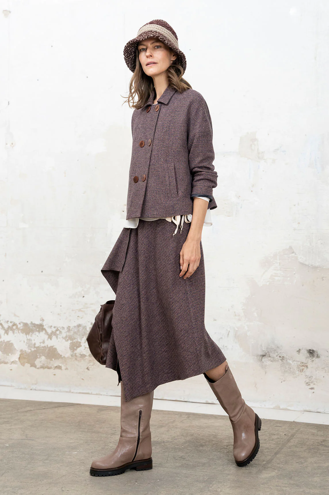 Rivera-spain Falda Gisela burdeos