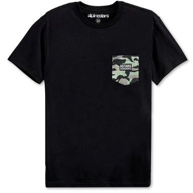 CAMISETA ALPINESTARS POCKET CAMO NEGRO