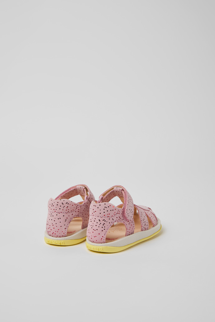 Bicho Pink nubuck sandals for boys