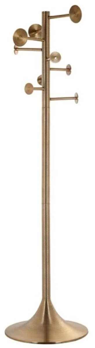 Casa Padrino perchero de pie de lujo oro 50 x 50 x A. 190 cm - Perchero aluminio - Mueble armario - Mueble aluminio - Mueble de lujo