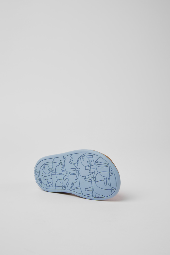 Bicho Red leather sandals for children