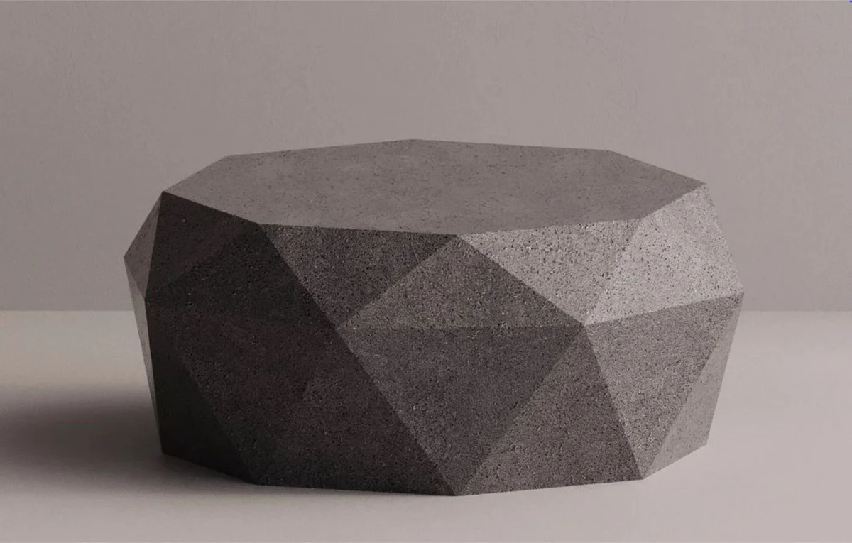 Casa Padrino mesa de centro de hormig¨®n de lujo antracita 86 cm - Muebles de sal¨®n y jard¨ªn