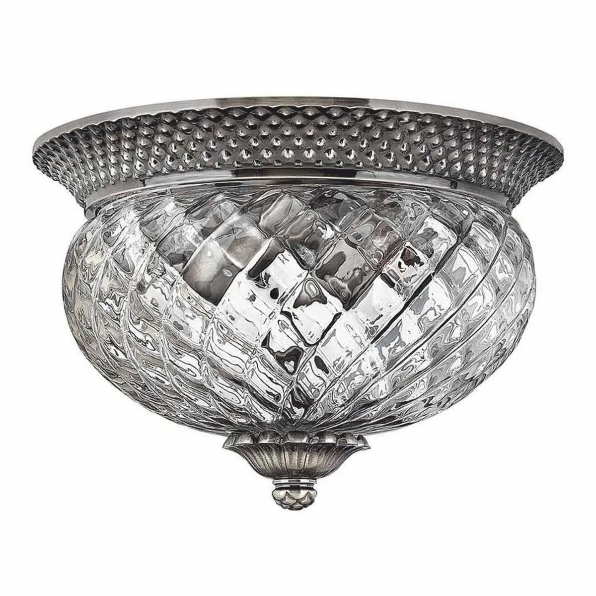 Casa Padrino l¨¢mpara de techo de cristal barroco plata antigua ? 30,5 cm