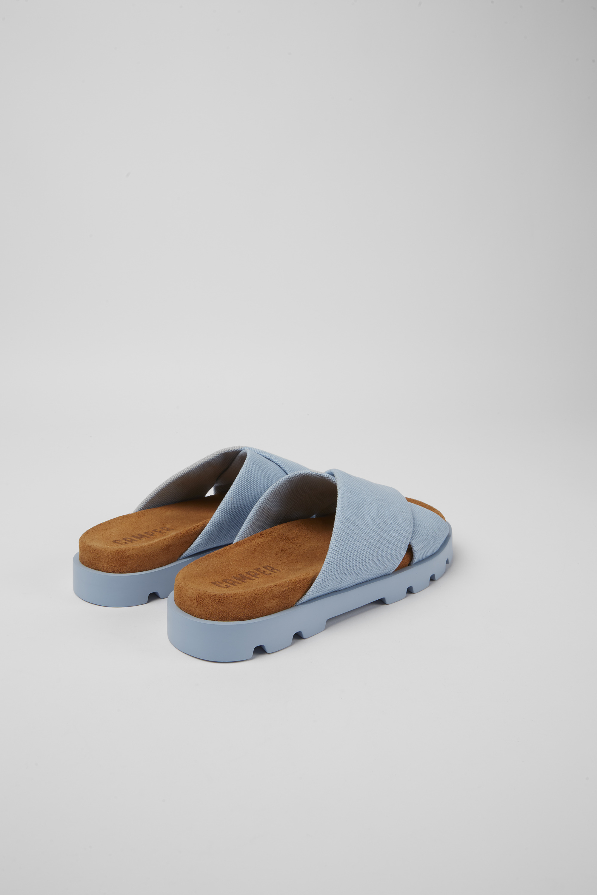 Brutus Sandal - Light blue recycled cotton sandals for women