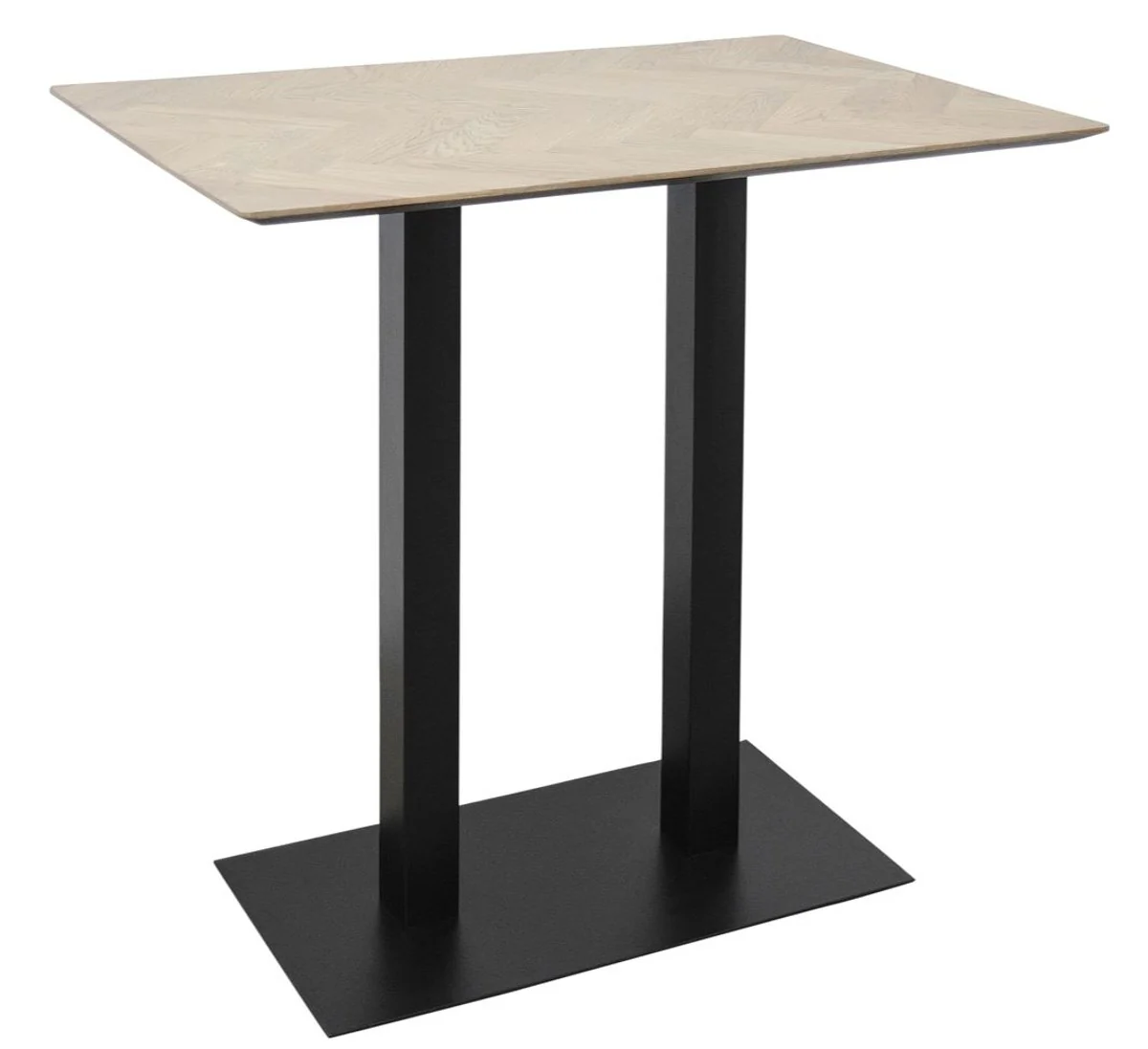 Casa Padrino luxury bar table natural colors / black 110 x 70 x H. 101 cm - Gastronomy & Bar Furniture