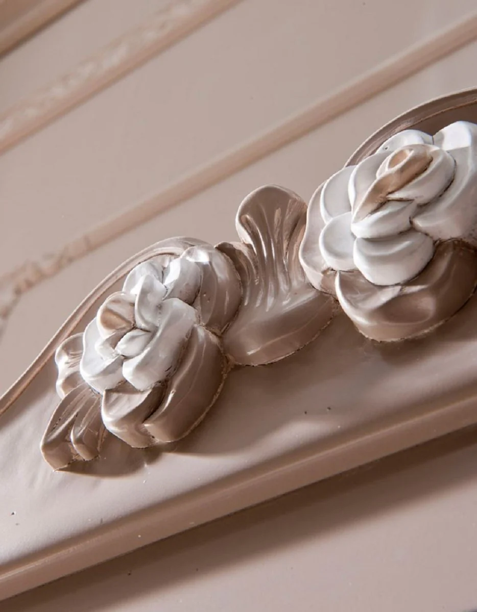 Casa Padrino vitrina barroco de lujo gris / crema / marr¨®n - Vitrina de estilo barroco italiano - Muebles barrocos italianos - Muebles de estilo barroco - Calidad de Lujo - Hecho en Italia