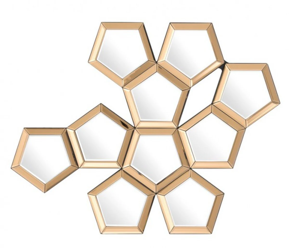 Casa Padrino Luxury Design wall mirror Gold B 101 x H 87 cm - Luxury Hotel Collection