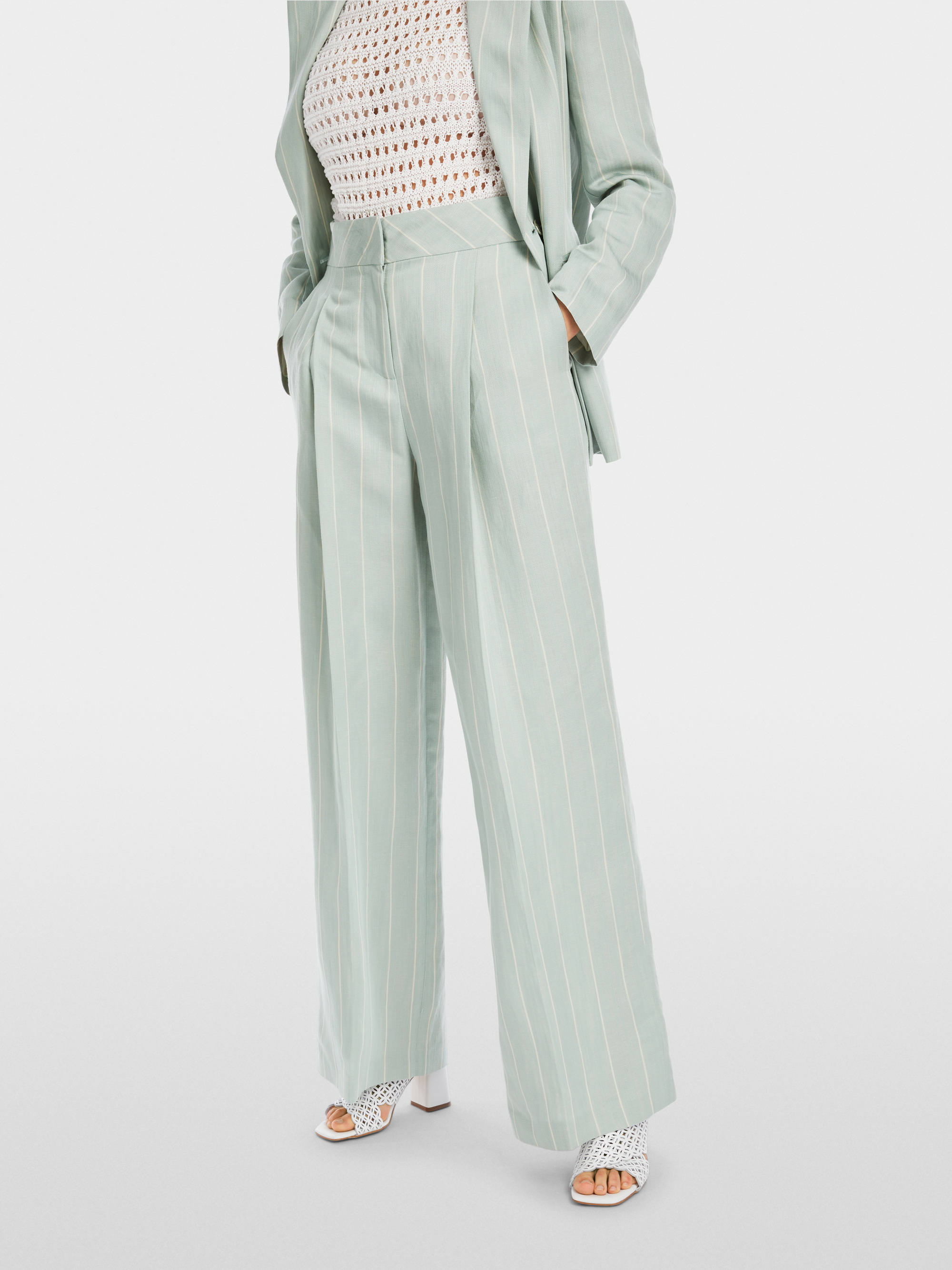 Marc-Cain WICHITA striped puddle pants