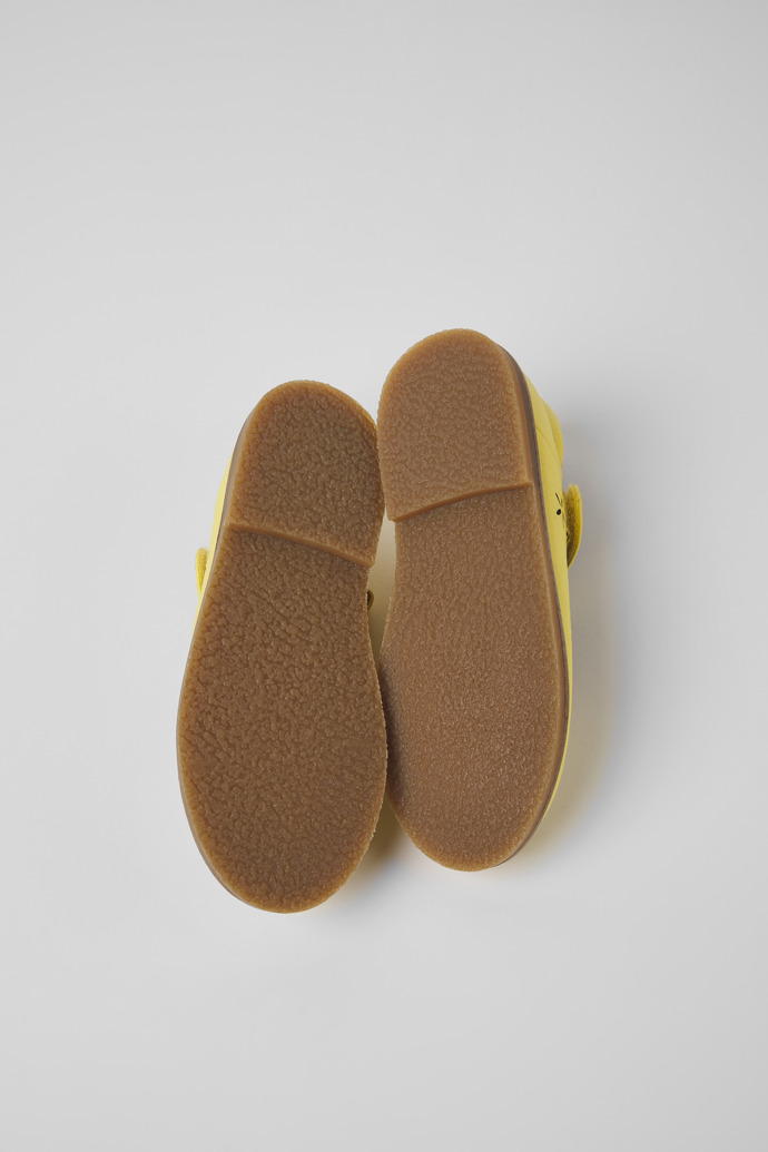 Savina Yellow leather shoes for kids
