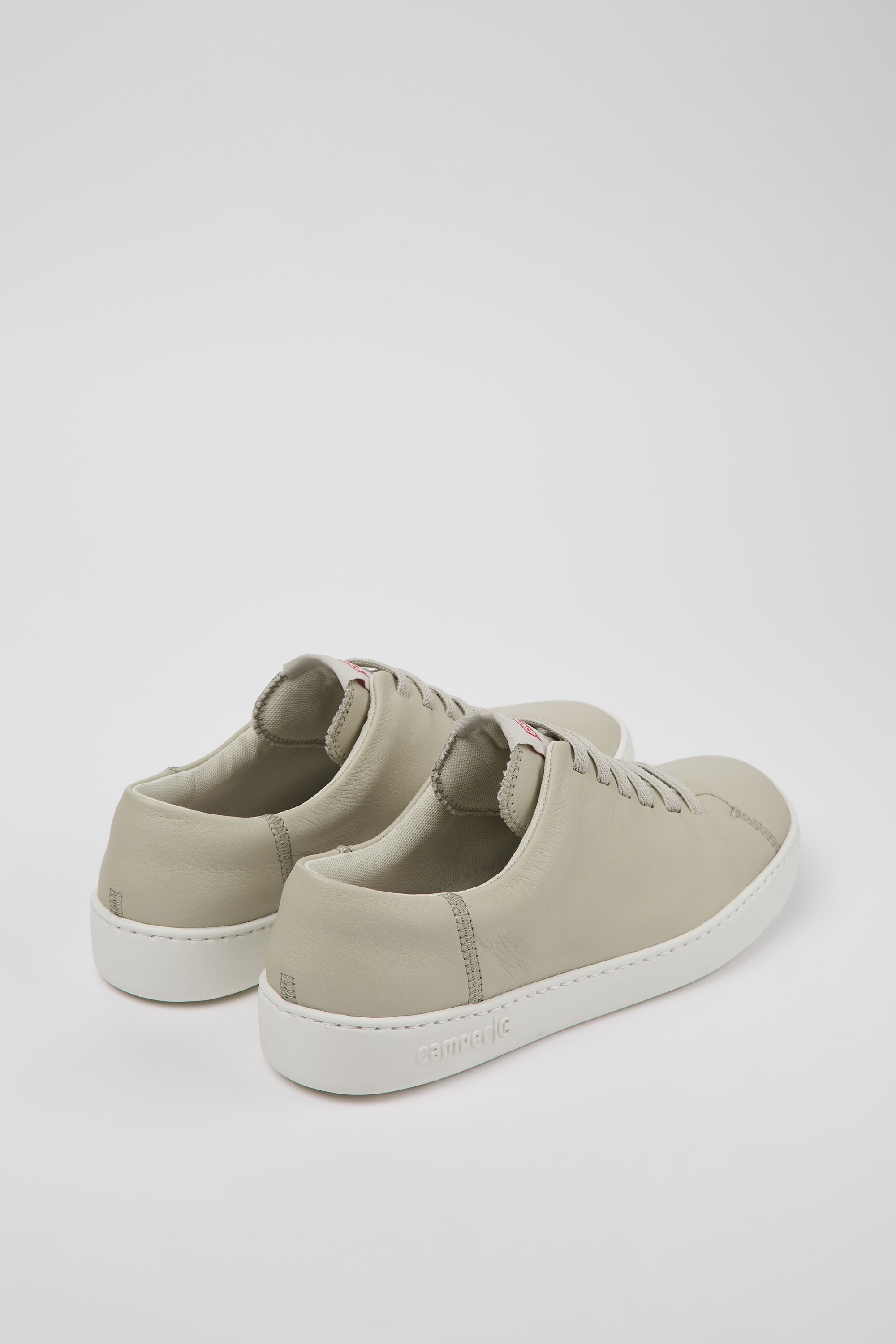 Peu Touring - Gray leather sneakers for men