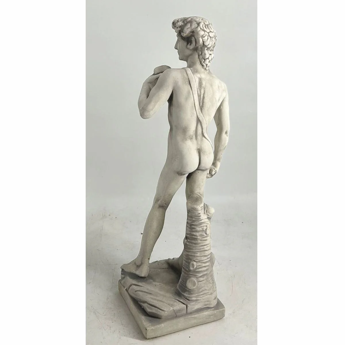 Casa Padrino escultura de decoraci¨®n de jard¨ªn Art Nouveau de hormig¨®n hombre gris A. 59 cm