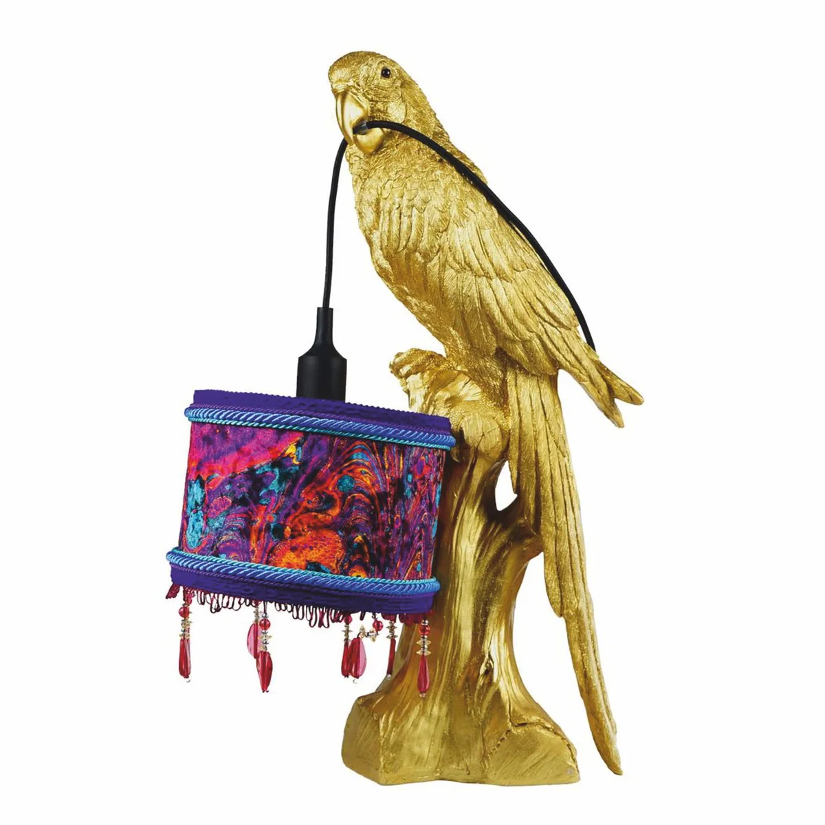 Casa Padrino l¨¢mpara de mesa de lujo loro oro / colorido A. 61 cm - Luces de lujo
