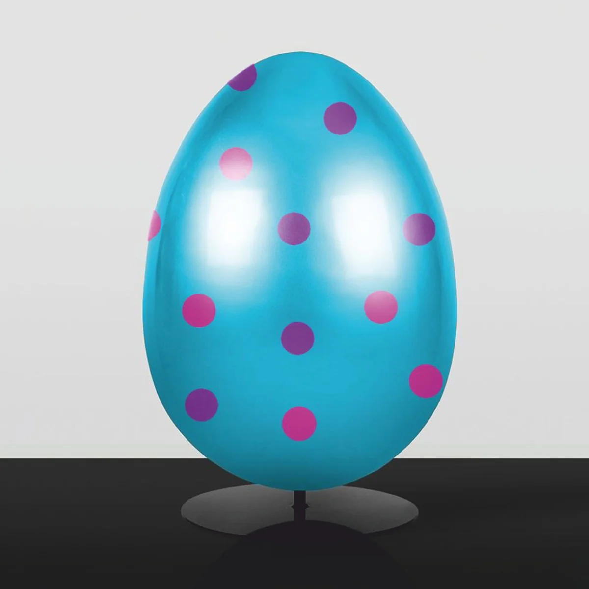 Casa Padrino huevo de pascua decorativo XXL con soporte azul claro / p¨²rpura / rosa A. 75 cm - Decoraci¨®n de pascua