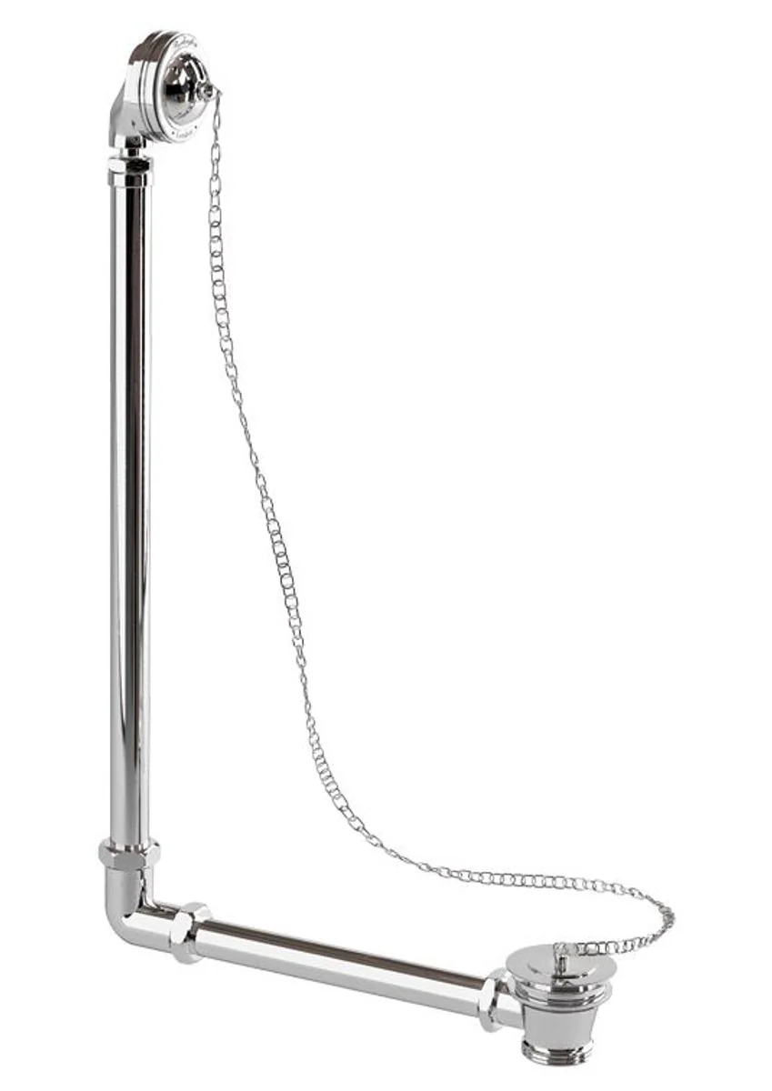 Sistema de desagüe y desagüe incluido sifón cromado para baño nostálgico Piedra natural independiente 1700 mm BCha