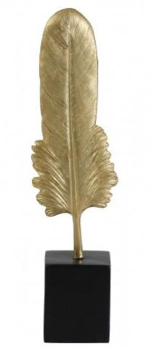 Casa Padrino Designer Hotel Decoration 7 x 5.5 x H. 27 cm - Metal Feather