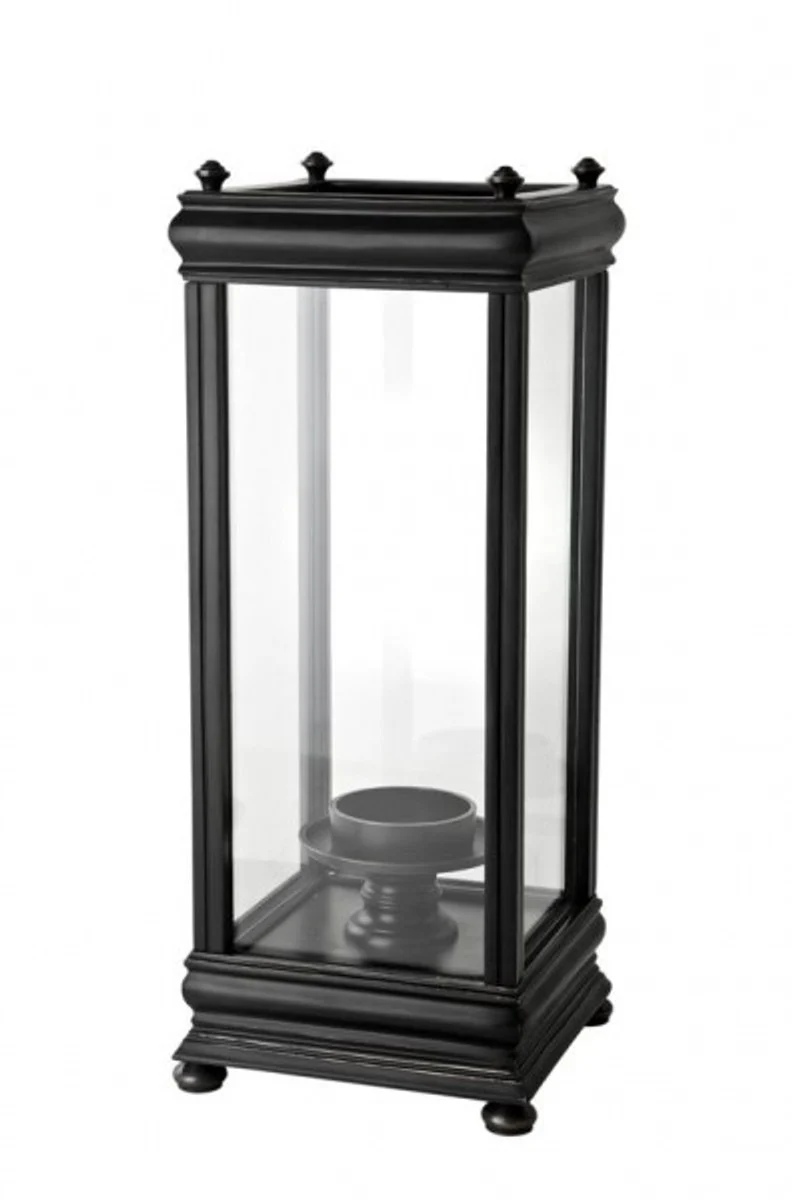 Casa Padrino luxury candle holder / lantern gunmetal 21 x 21 x H. 52 cm - Luxury Candle Holder