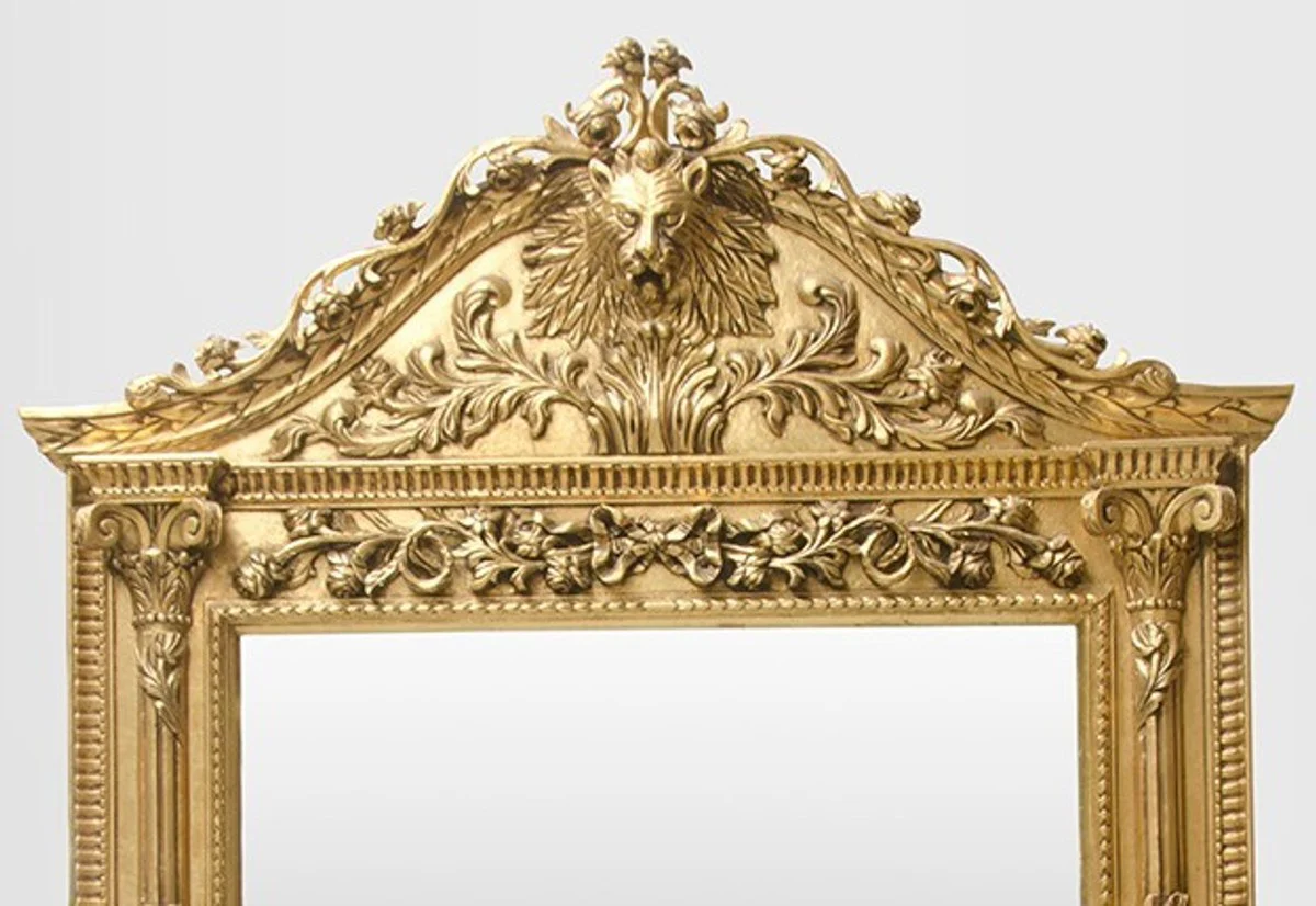 Gigantic Casa Padrino Baroque mirror Lion Gold H 270 cm W 165 cm - Edel & Sumptuously