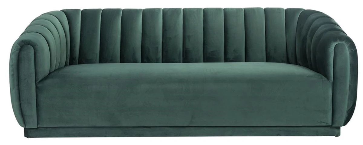 Casa Padrino sof¨¢ de terciopelo de lujo verde 230 x 95 x A. 84 cm - Sof¨¢ de sal¨®n - Muebles de sal¨®n - Muebles de lujo - Interior de sal¨®n - Interior de lujo - Calidad de lujo