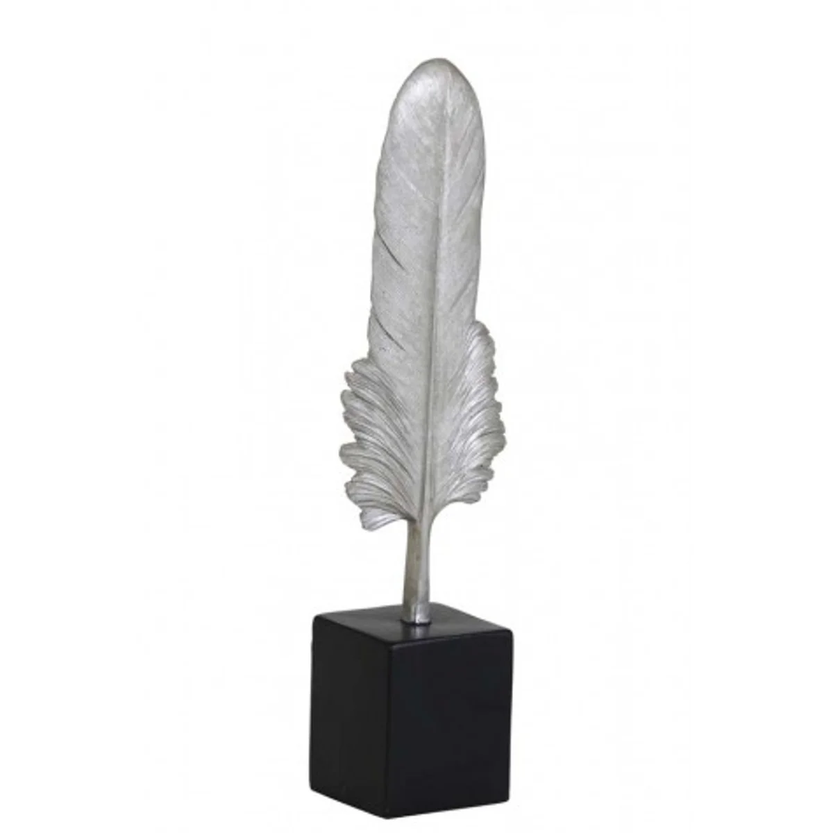 Casa Padrino hotel de diseño Decoración de plata / Negro 7 x 5,5 x H. 27 cm - resorte de metal