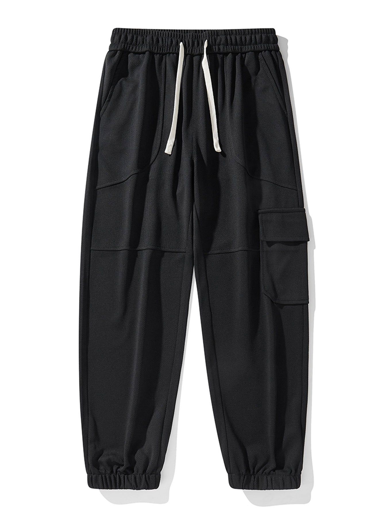 Elastic Waist Cargo Jogging Pants