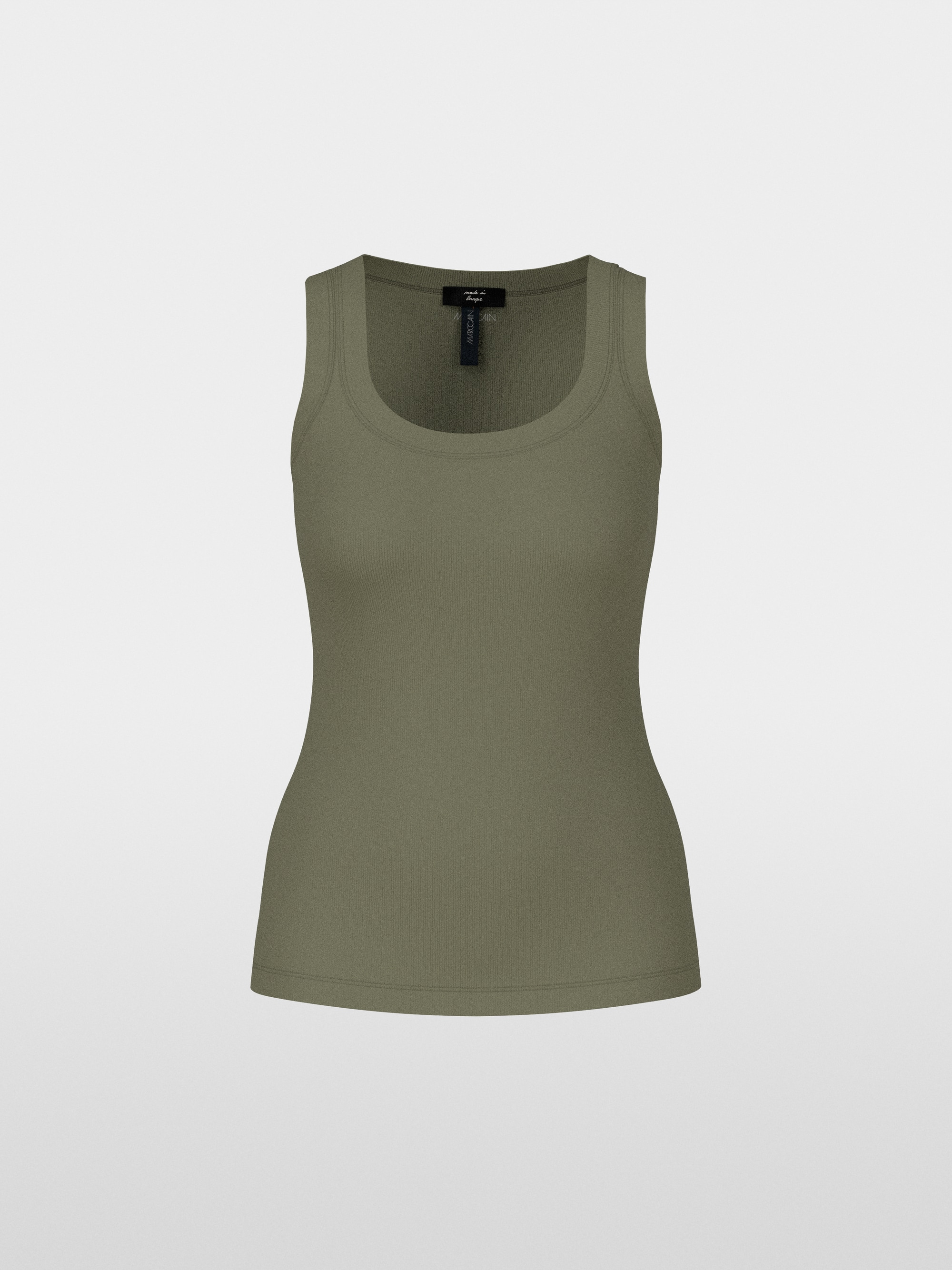 Marc-Cain Sleeveless top in cotton rib