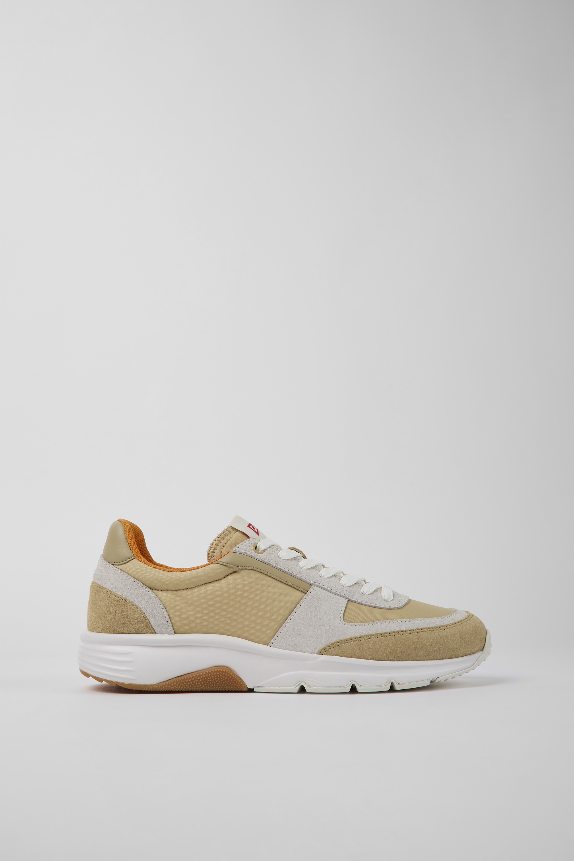 Drift - Beige and white nubuck sneakers for men