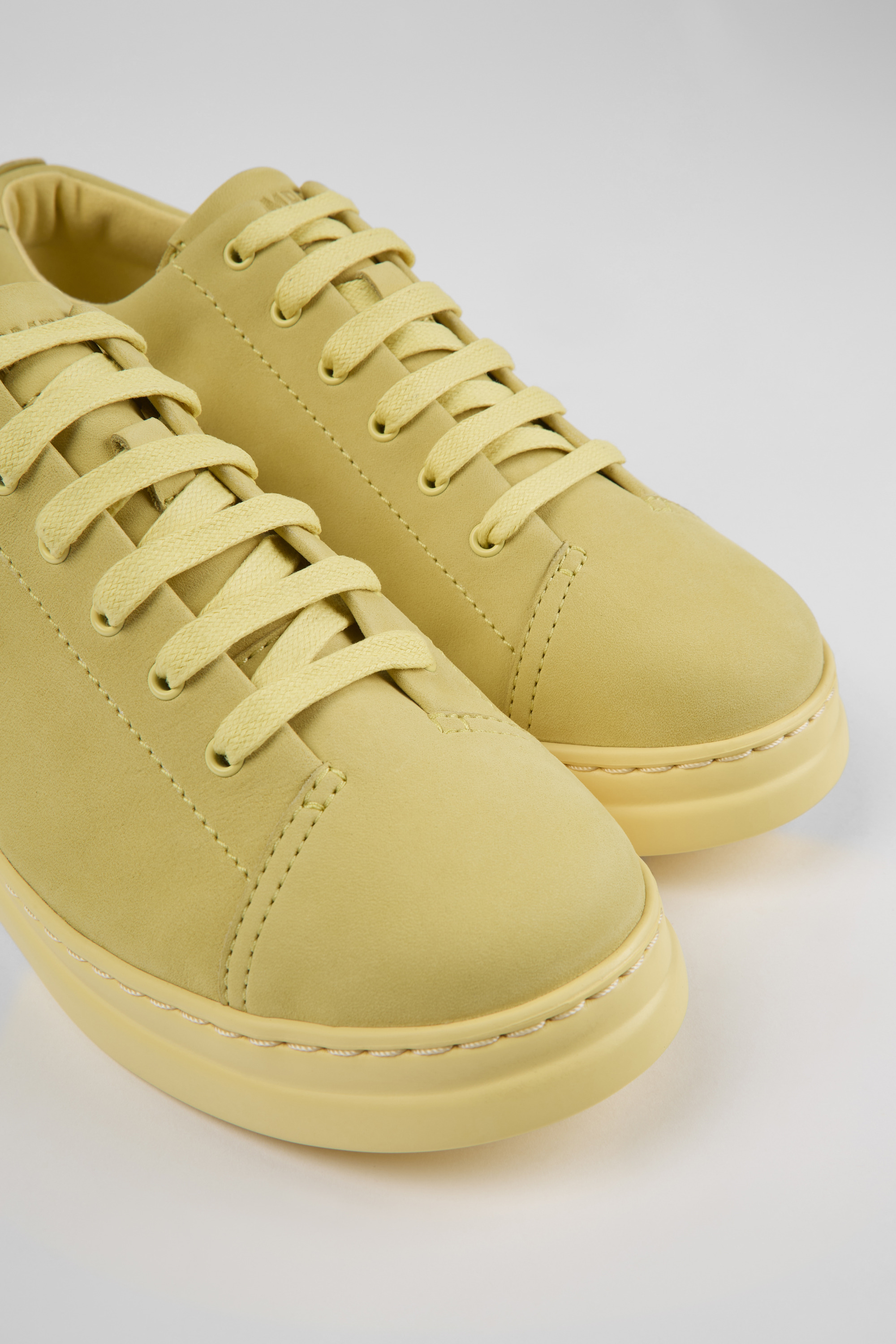 Runner Up - Yellow nubuck sneakers for women