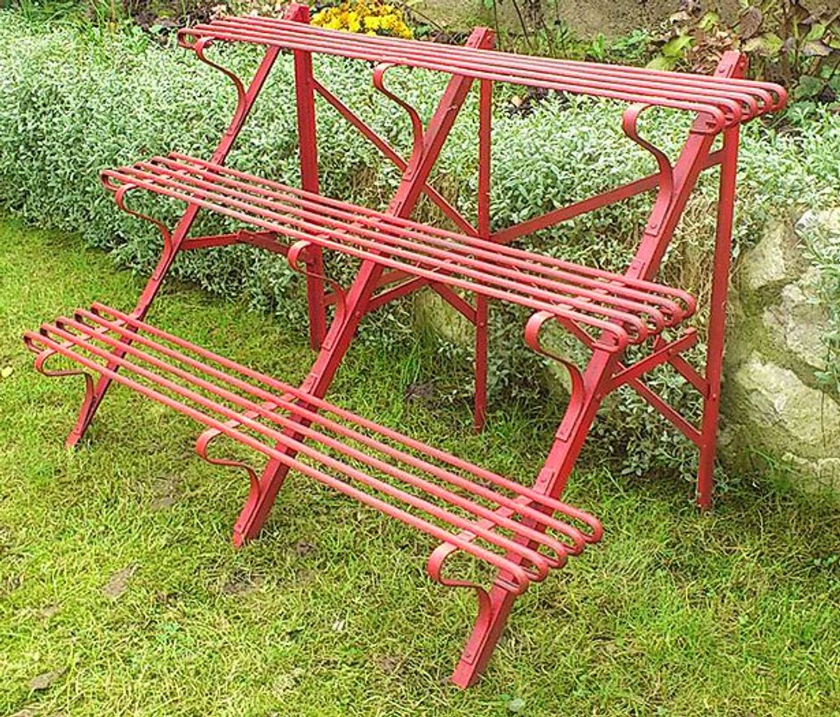 Casa Padrino camas de flores de hierro forjado - diversos colores - 120 cm x 45 cm x H70 cm - muebles de jardín de lujo