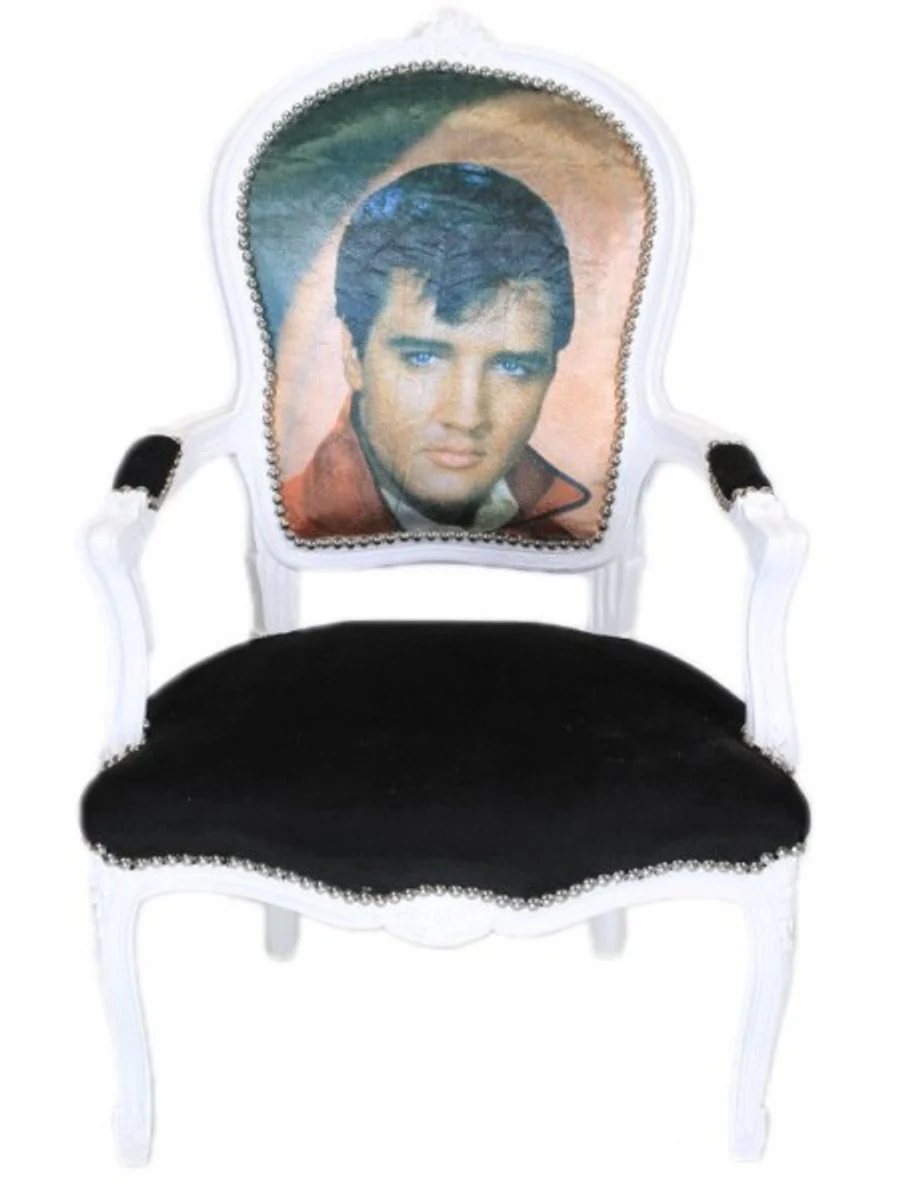 Silla Casa Padrino barroco Sal¨®n de Elvis Presley - Barroco muebles de estilo antiguo