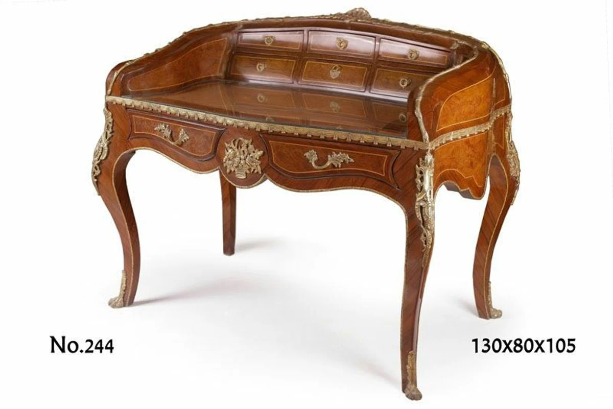 Casa Padrino baroque desk / secretary 130 x 80 x H. 105 cm - french style