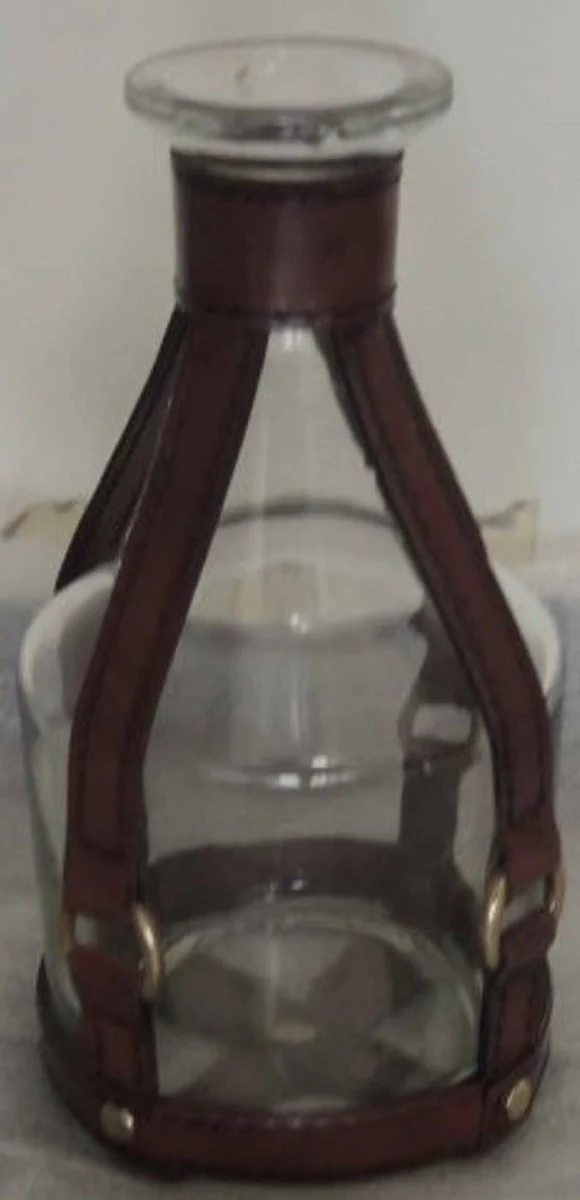 Casa Padrino decantador / decantador de vino de lujo cognac marr¨®n ? 10 x H. 23 cm - Colecci¨®n de Lujo