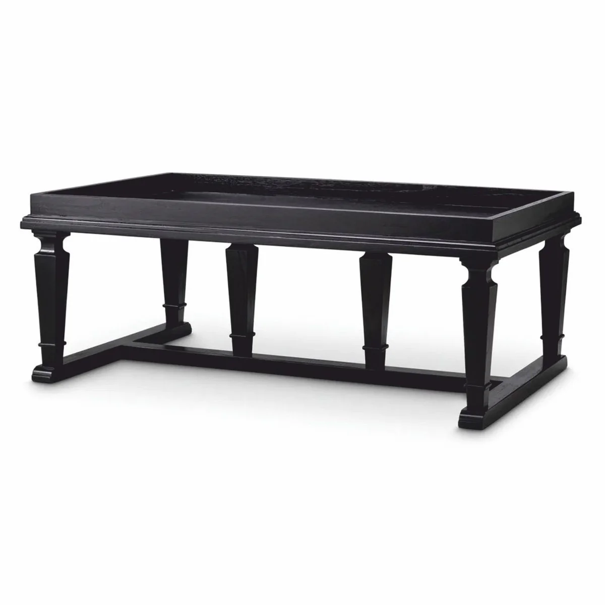 Casa Padrino mesa de centro de lujo negro 130 cm - Muebles para hoteles y salones
