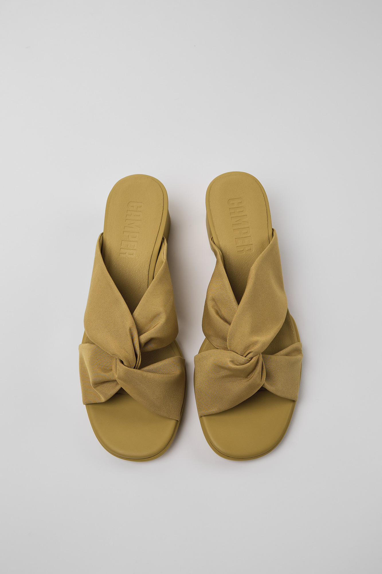 Katie - Brown recycled PET sandals for women