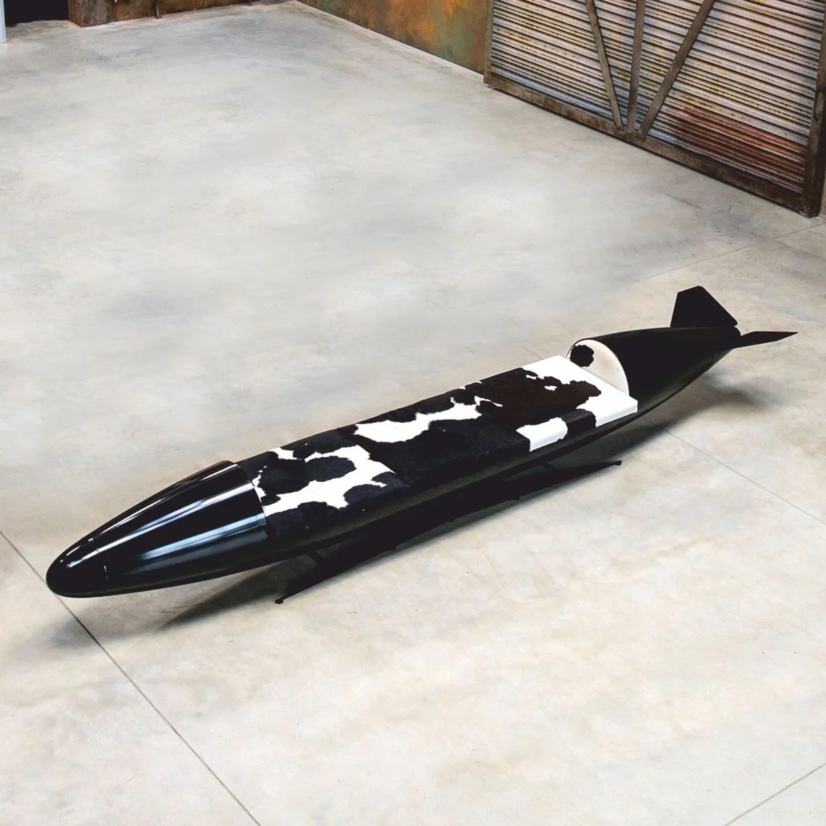 Casa Padrino Banco de Lujo en Forma de Torpedo 560 cm - Original Tornado Fighter Fuerza A¨¦rea Alemana