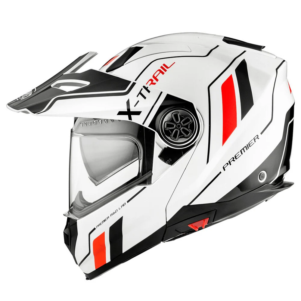 CASCO MODULAR PREMIER XTRAIL EVO XT 2 BLANCO / NEGRO / ROJO